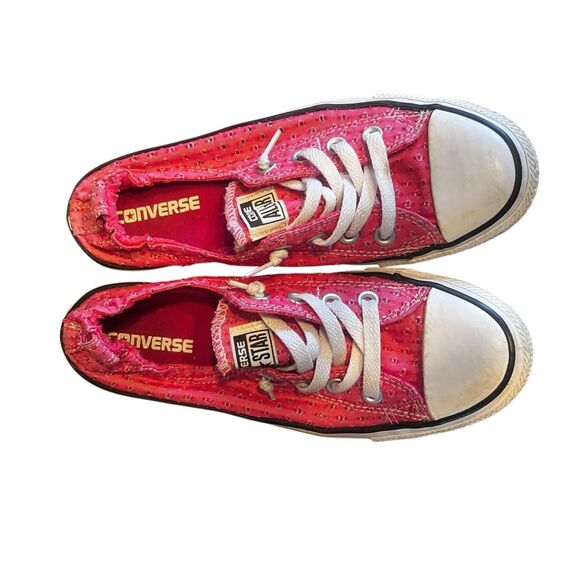 Converse All Star Shoreline Dark Pink Low Top Women’s 8 Slip-On chuck Taylor - Picture 5 of 7